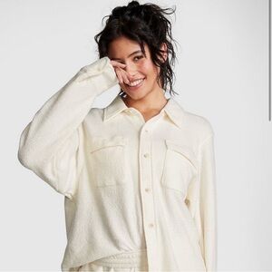 Victoria’s Secret reverse fleece Shacket